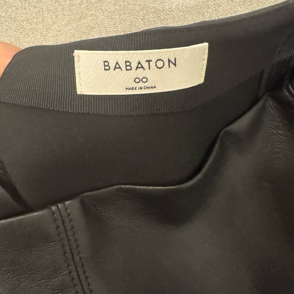 Babaton Modern Vegan Leather Mini Skirt - Picture 4 of 8